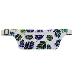 Leaves Watercolor Ornamental Decorative Design Active Waist Bag by Ravend