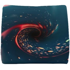 Fluid Swirl Spiral Twist Liquid Abstract Pattern Seat Cushion by Ravend