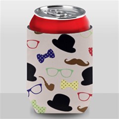 Moustache-hat-bowler-bowler-hat Can Holder by Ravend