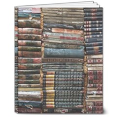 Pile Of Books Photo Of Assorted Book Lot Backyard Antique Store 8  X 10  Softcover Notebook by Ravend