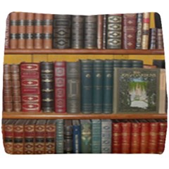 Books-library-bookshelf-bookshop Seat Cushion by Ravend