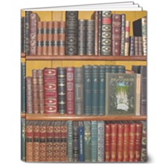 Books-library-bookshelf-bookshop 8  X 10  Softcover Notebook by Ravend