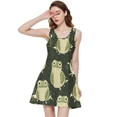 Frog Pattern Inside Out Racerback Dress by Valentinaart