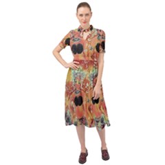 Indonesia-lukisan-picture Keyhole Neckline Chiffon Dress by nateshop