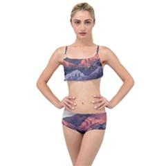 Adventure Psychedelic Mountain Layered Top Bikini Set by Ndabl3x