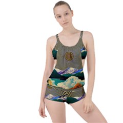 Surreal Art Psychadelic Mountain Boyleg Tankini Set  by Ndabl3x