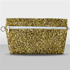 Gold Glittering Background Gold Glitter Texture, Close-up Handbag Organizer by nateshop