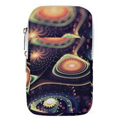 Psychedelic Trippy Abstract 3d Digital Art Waist Pouch (small) by Bedest