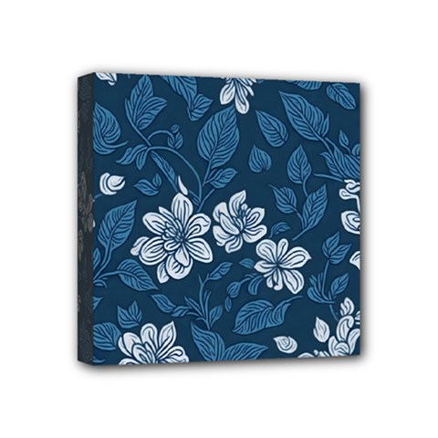 Pattern Flower Nature Mini Canvas 4  X 4  (stretched) by Bedest