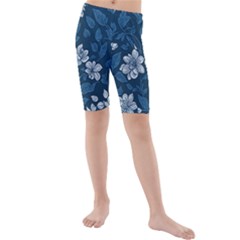 Pattern Flower Nature Kids  Mid Length Swim Shorts by Bedest