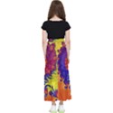 Fractal Spiral Bright Colors Kids  Flared Maxi Skirt View2