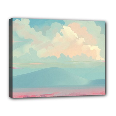 Anime Landscape Canvas 14  X 11  (stretched) by Sarkoni