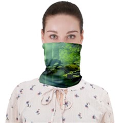 Trees Forest Artwork Nature Beautiful Landscape Face Covering Bandana (adult) by Sarkoni