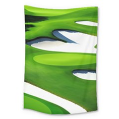 Golf Course Par Green Large Tapestry by Sarkoni