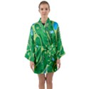 Golf Course Par Golf Course Green Long Sleeve Satin Kimono View1