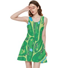 Golf Course Par Golf Course Green Inside Out Racerback Dress by Sarkoni