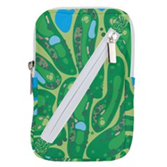 Golf Course Par Golf Course Green Belt Pouch Bag (small) by Sarkoni