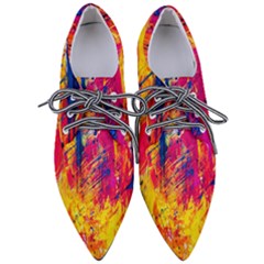 Abstract Design Calorful Pointed Oxford Shoes by nateshop