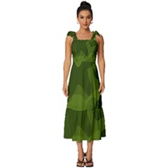 Green Camouflage, Camouflage Backgrounds, Green Fabric Tie-strap Tiered Midi Chiffon Dress by nateshop