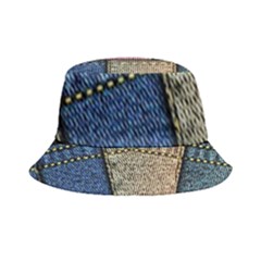 Jeans, Background, Color, Desenho, Shapes, Texture Inside Out Bucket Hat by nateshop