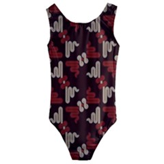 Oriental Dragon Motif Pattern Kids  Cut-out Back One Piece Swimsuit by Sarkoni