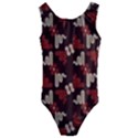 Oriental Dragon Motif Pattern Kids  Cut-Out Back One Piece Swimsuit View1