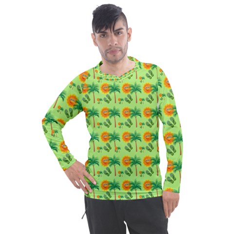 Summer Fun Pattern Men s Pique Long Sleeve T-shirt by LalyLauraFLM