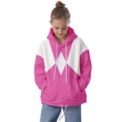 Pink Fighter Hoodie Front Kids  Oversized Hoodie by coscloset