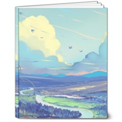 Digital Art Fantasy Landscape 8  X 10  Softcover Notebook by uniart180623