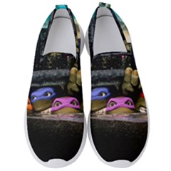 Teenage Mutant Ninja Turtles Leonardo Raphael Michelangelo Donatello Men s Slip On Sneakers by Sarkoni