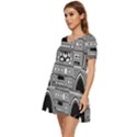 Boombox Tiered Short Sleeve Babydoll Dress View3