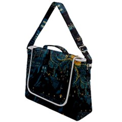 Hogwarts Starry Night Van Gogh Box Up Messenger Bag by Sarkoni