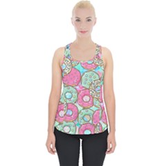 Donut Pattern Texture Colorful Sweet Piece Up Tank Top by Grandong