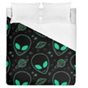 Alien Green Black Pattern Duvet Cover (Queen Size) View1