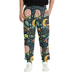 Alien Rocket Space Aesthetic Men s Elastic Waist Pants by Ndabl3x