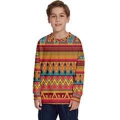 Aztec Kids  Crewneck Sweatshirt by nateshop