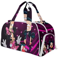 Cartoons, Disney, Mickey Mouse, Minnie Burner Gym Duffel Bag by nateshop