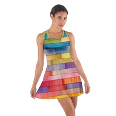 Rainbow Wood Cotton Racerback Dress by zappwaits