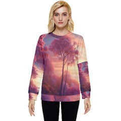 Pink Nature Hidden Pocket Sweatshirt by Sparkle