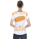 Baker T- Shirt Cool Bread Baking Bakers Saying Motif T- Shirt (3) Yoga Reflexion Pose T- Shirtyoga Reflexion Pose T- Shirt Short Sleeve Front Detail Top View2