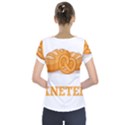 Baker T- Shirt Cool Bread Baking Bakers Saying Motif T- Shirt Yoga Reflexion Pose T- Shirtyoga Reflexion Pose T- Shirt Short Sleeve Front Detail Top View2