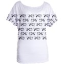 Black And White Cow T- Shirt Black And White Cows Keep On Moooving Cow Puns T- Shirt Yoga Reflexion Pose T- Shirtyoga Reflexion Pose T- Shirt Women s Oversized T-Shirt View1