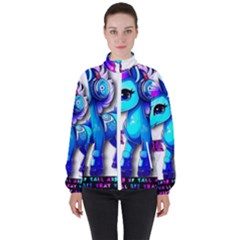 Pinkie Pie  Women s High Neck Windbreaker by Internationalstore