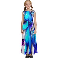 Pinkie Pie  Kids  Satin Sleeveless Maxi Dress by Internationalstore