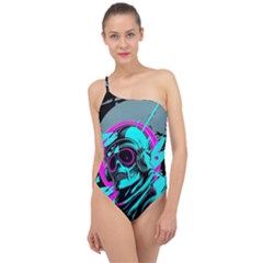 Aesthetic Art  Classic One Shoulder Swimsuit by Internationalstore