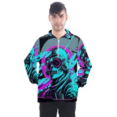 Aesthetic Art  Men s Half Zip Pullover by Internationalstore