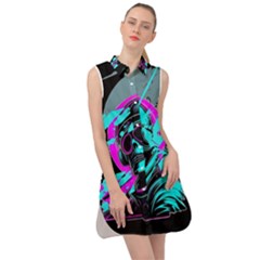 Aesthetic Art  Sleeveless Shirt Dress by Internationalstore