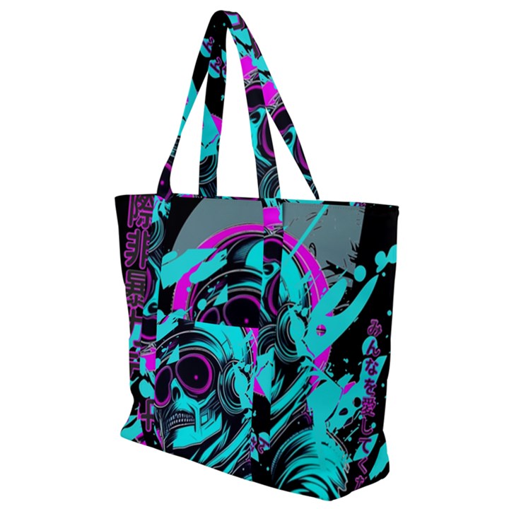 Aesthetic art  Zip Up Canvas Bag