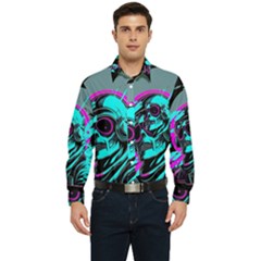 Aesthetic Art  Men s Long Sleeve Pocket Shirt  by Internationalstore