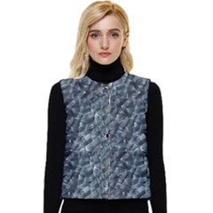 Ceramics Broken  Women s Button Up Puffer Vest by Internationalstore